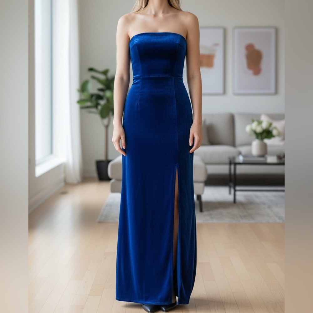 Lucy in the Sky Royal Blue Maxi Dress
